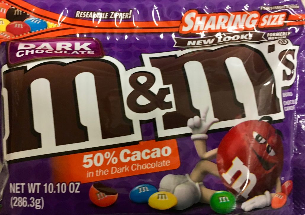 M+M Dark Chocolate - naschkater.com - das Süßigkeiten-Marketing-Blog