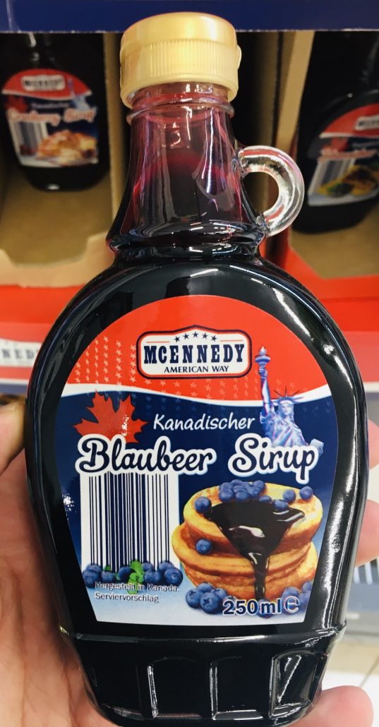 Kanadischer das - MCennedy - 250 Lidl naschkater.com ml Süßigkeiten-Marketing-Blog Sirup Blaubeer