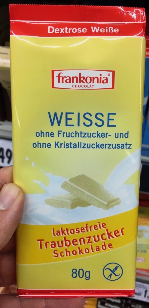 Frankonia Weisse Schokolade ohne Fruchtzucker- und Kristallzucker ...