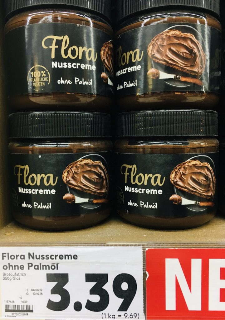 Flora Nusscreme ohne Palml - naschkater.com - das  Sigkeiten-Marketing-Blog