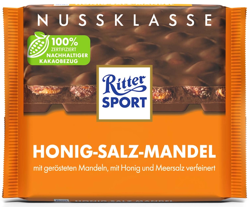 Ritter Sport Nussklasse Honig-Salz-Mandel - naschkater.com - das ...