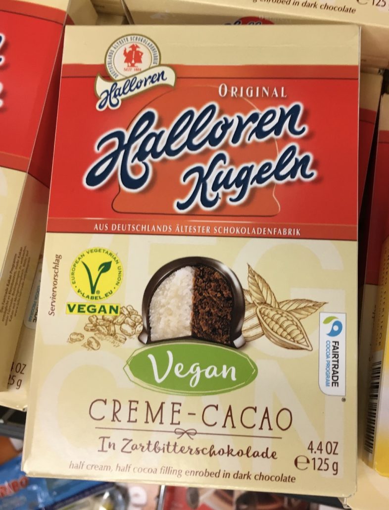 Halloren Kugeln Vegan Creme-Cacao in Zartbitterschokolade 125 Gramm ...