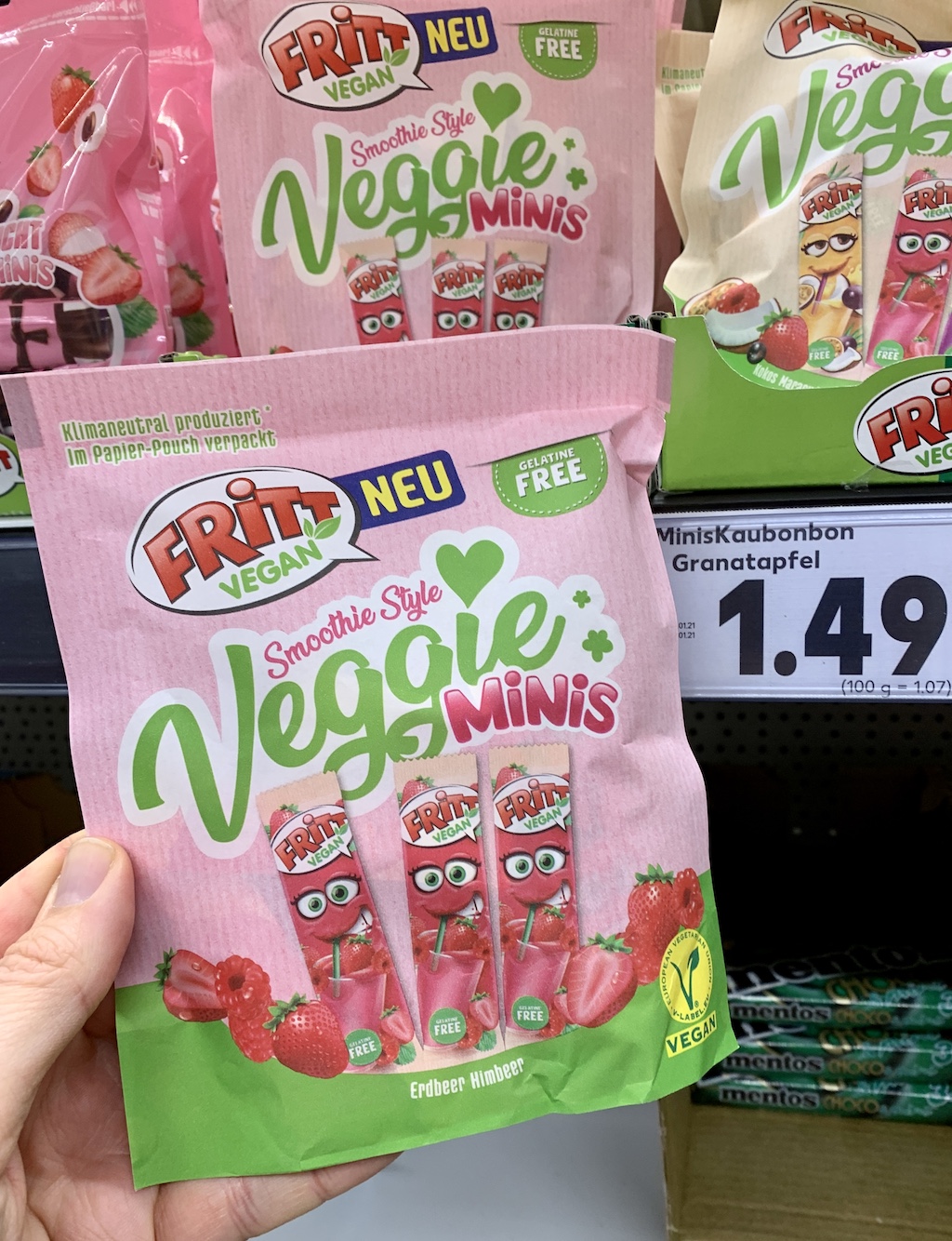 Fritt Vegan Veggie Minis Smoothie Style Erdbeer-Himbeer Klimaneutral ...
