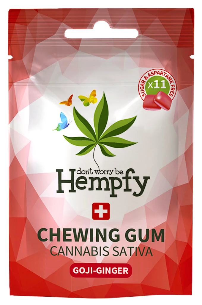 Hempfy Chewing Gum Cannabis Sativa GojiGinger das