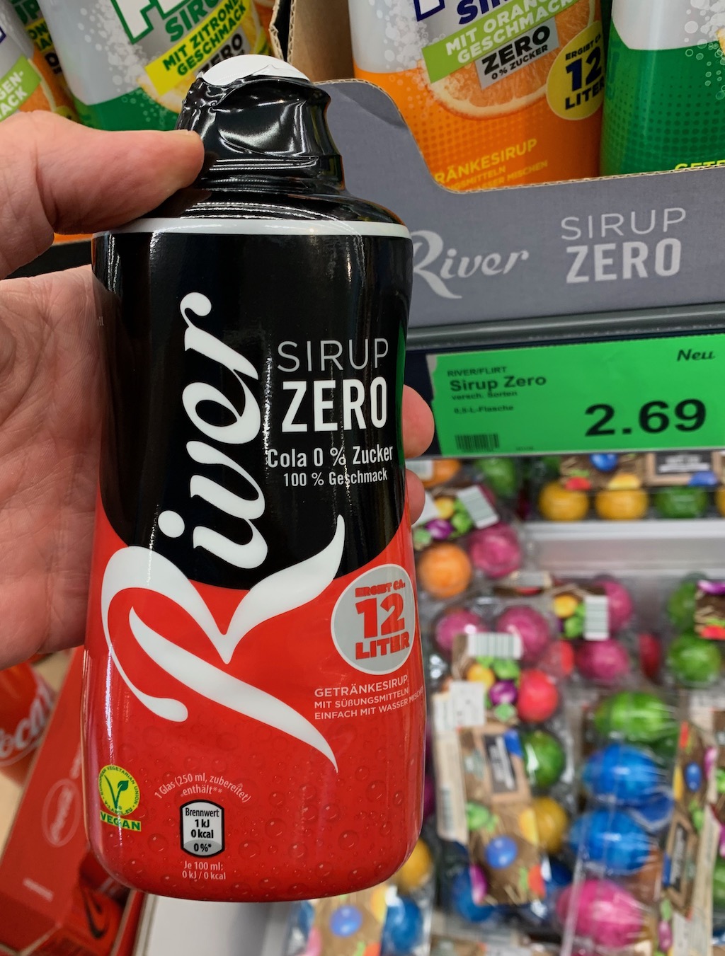 Aldi River Cola Sirup Zero Coca Cola -  - das  Süßigkeiten-Marketing-Blog